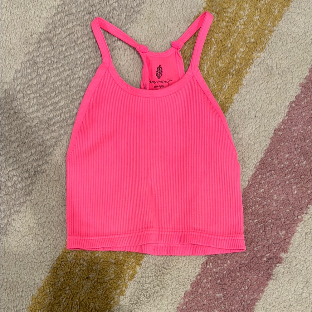 pink free people tank top